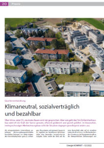 EnergieKompakt 02-2022 erscheint in Kürze – Beitrag vorab: Klimaneutral, sozialverträglich und bezahlbar