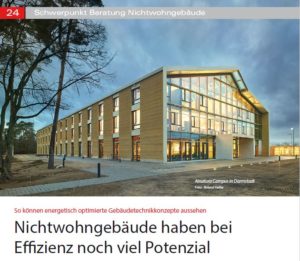 Nichtwohngebäude haben bei Effizienz noch viel Potenzial – EK 03/2020 erscheint in Kürze